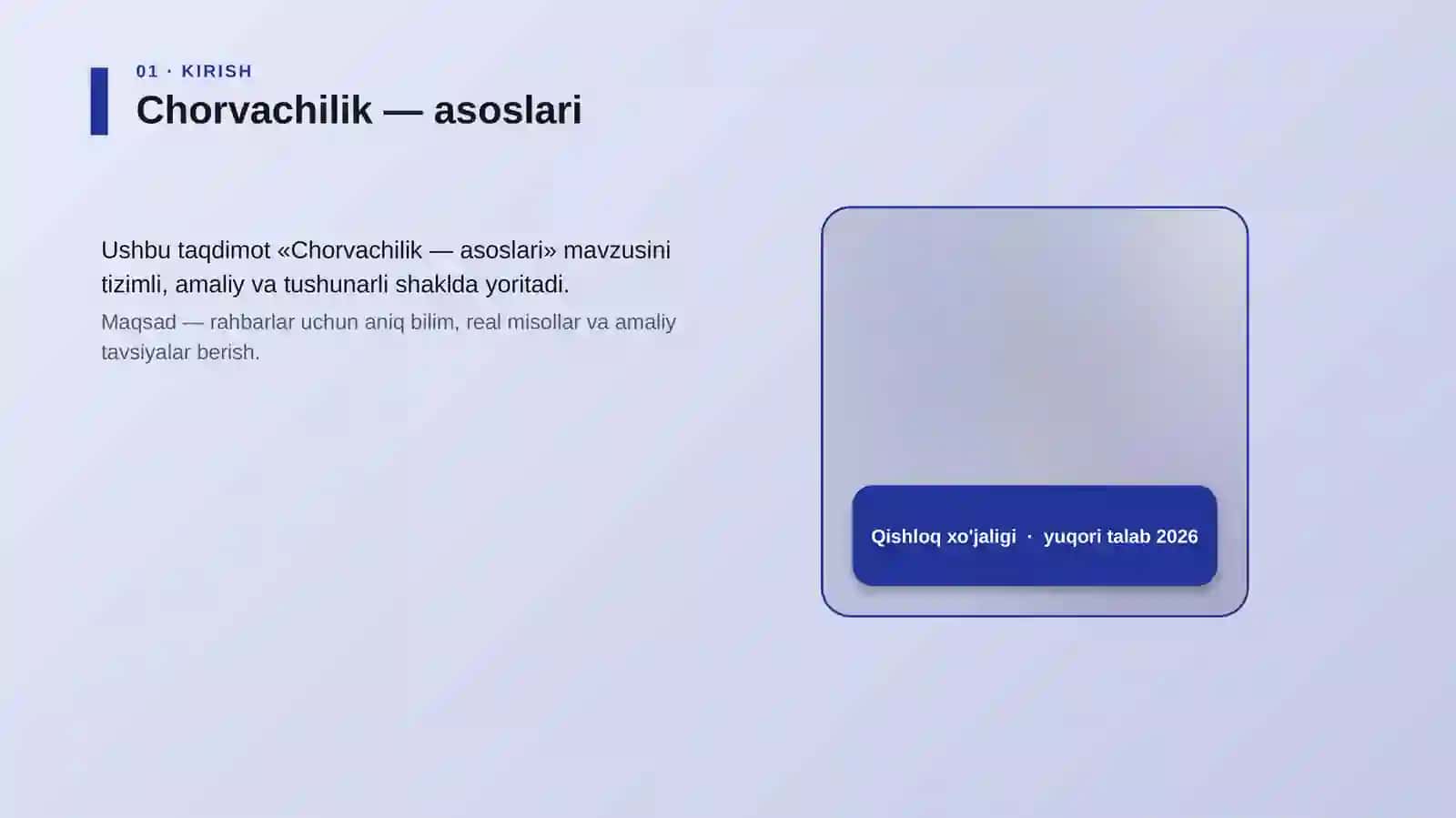 Chorvachilik — asoslari 4