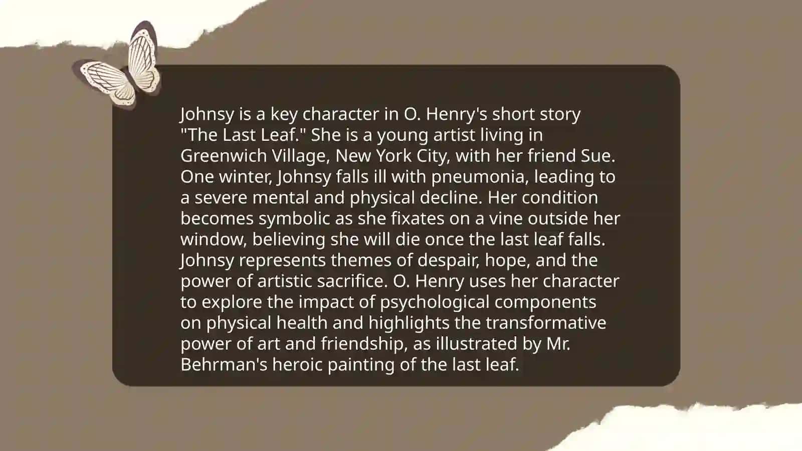 The Last Leaf by O. Henry 4