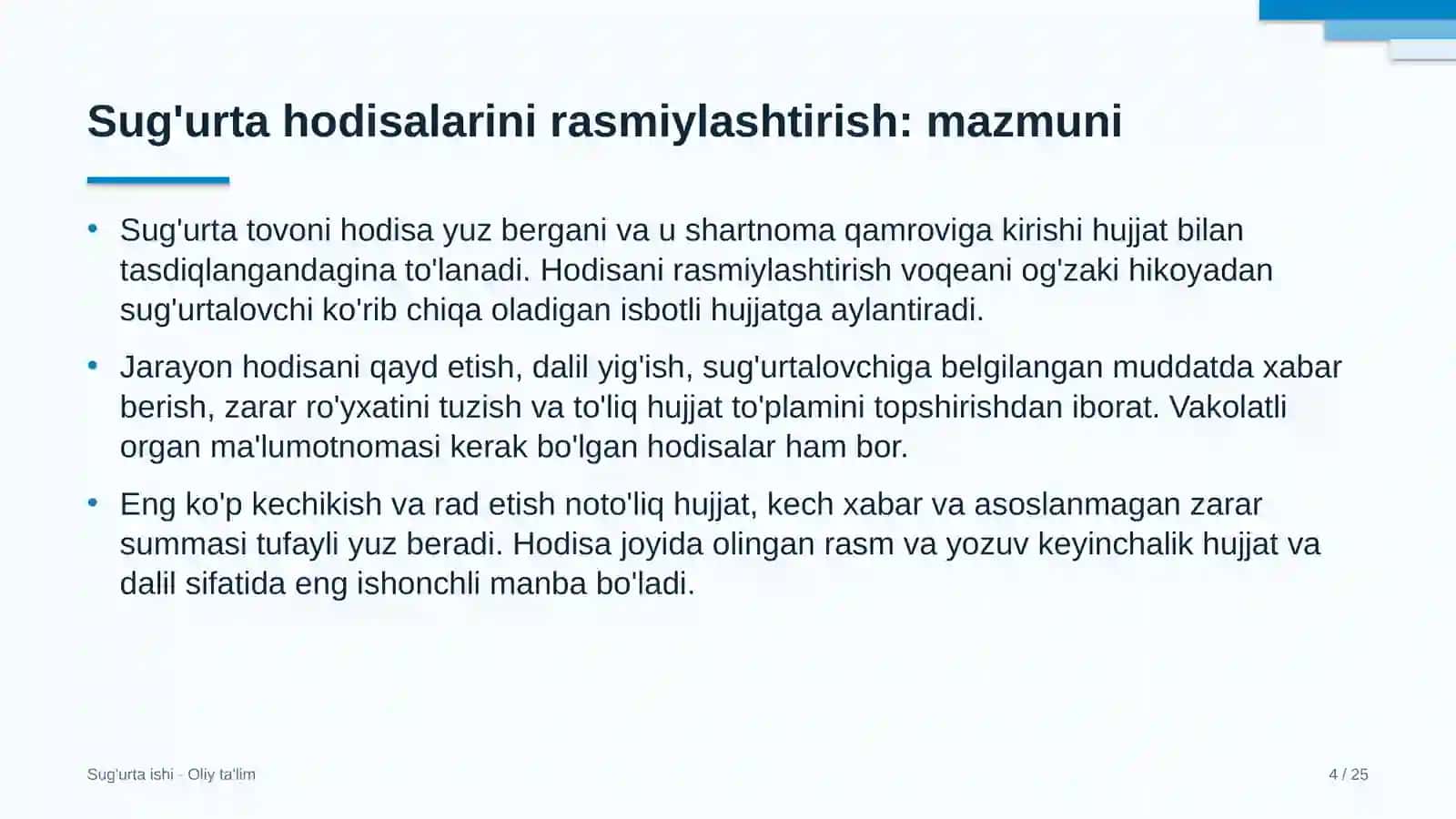 Go'sht-sut sanoatida sug'urta hodisalarini rasmiylashtirish 4