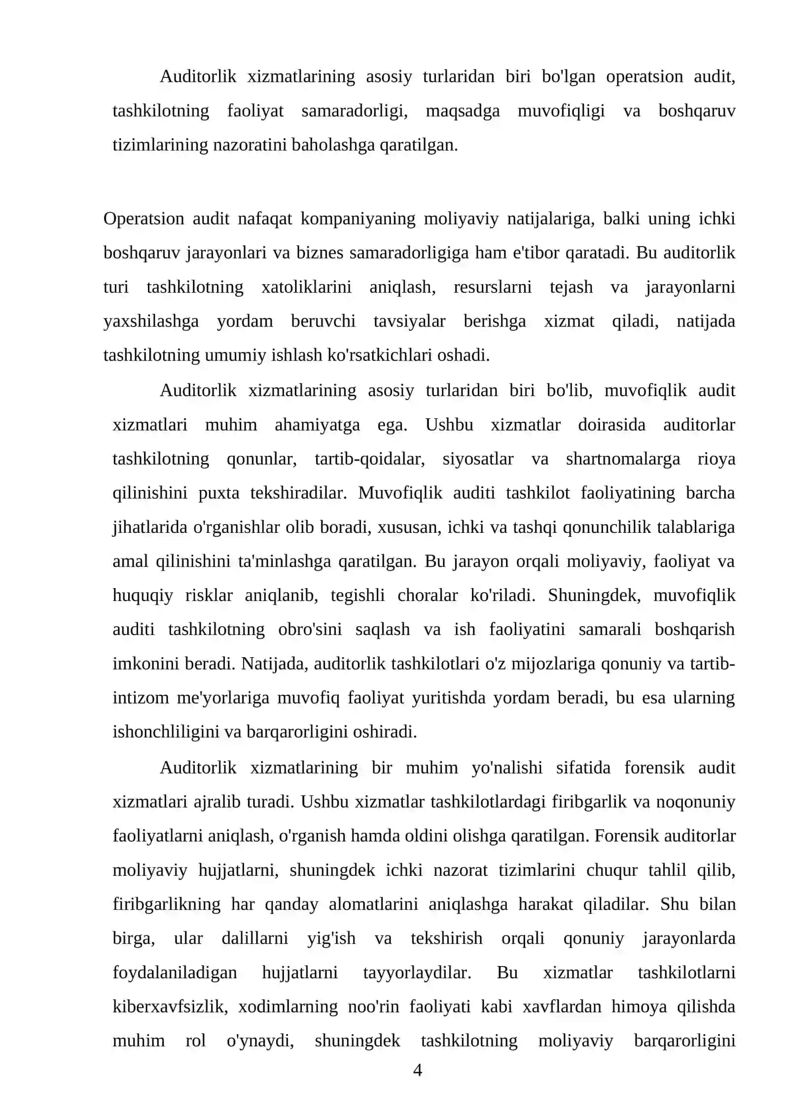 Auditorlik tashkilotlarining professional xizmatlari 4