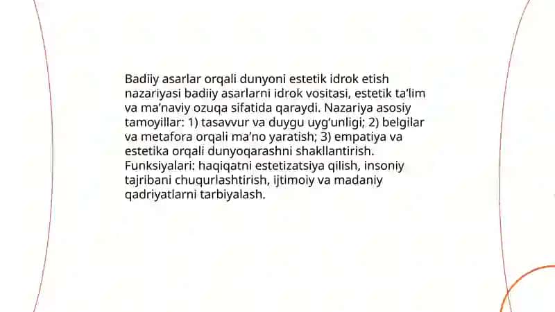 Badiiy Asarlarning Estetik Idrok 4