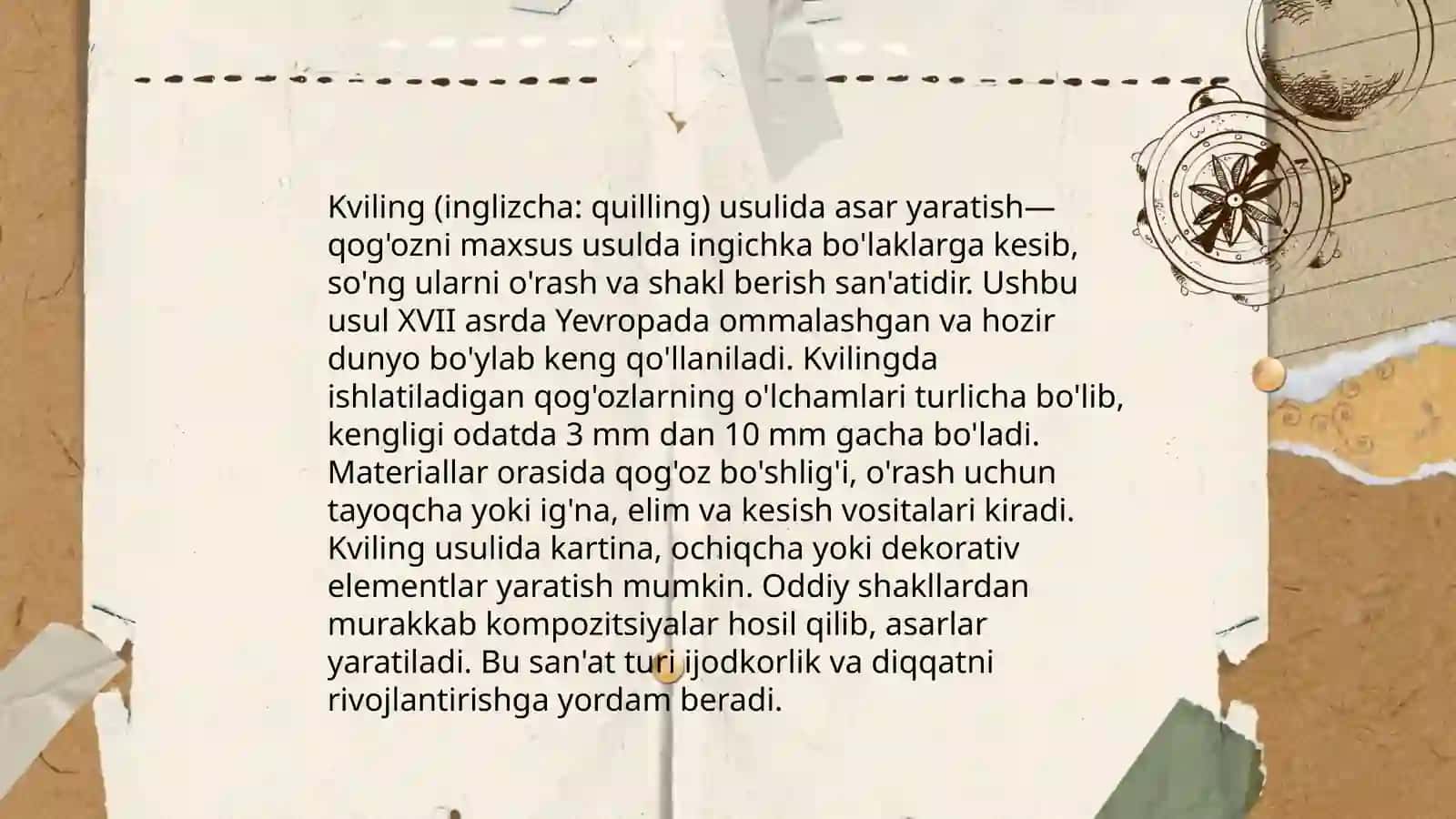 Kviling usulida kompozitsiya yaratish 4
