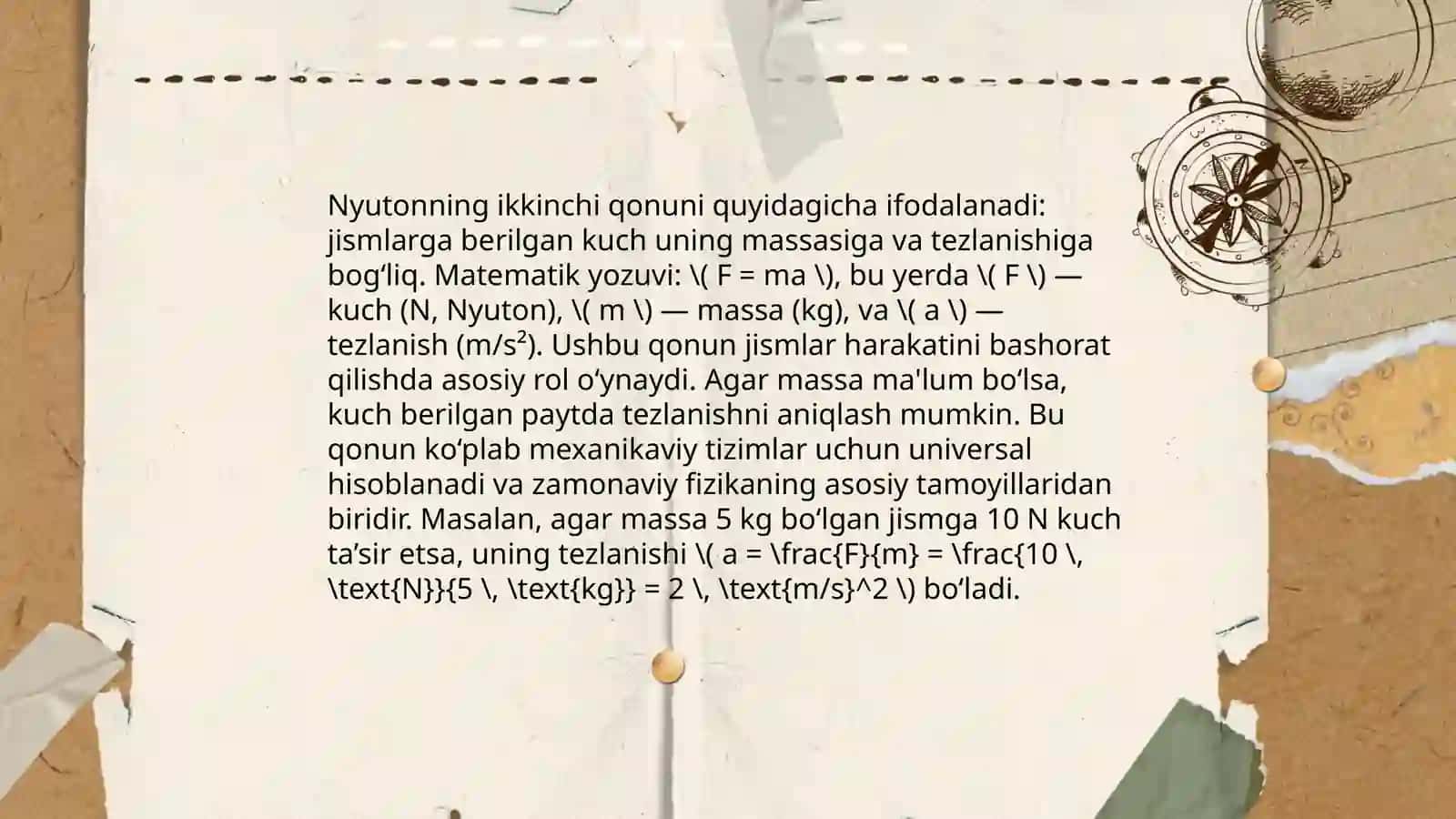 Nyuton qonunlari 4