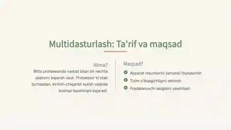 Multidasturlash mohiyati 4