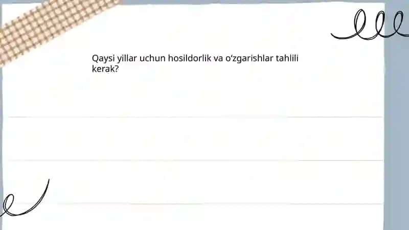 Oʻzbekiston Respublikasi qishloq xoʻjaligi dinamikasi taxlili 4