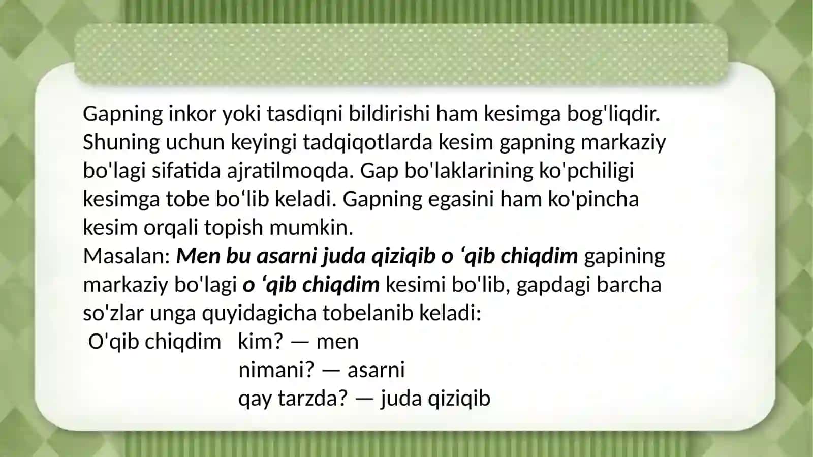 Bosh bo'laklar 4