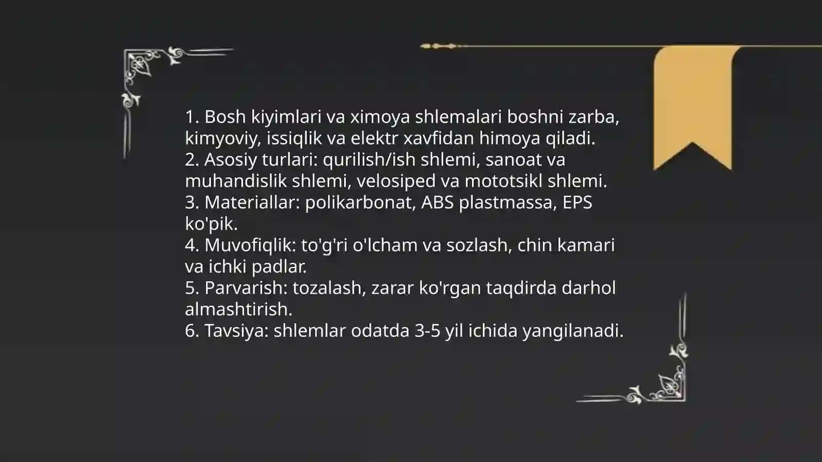 Shaxsiy ximoya vositalari 4
