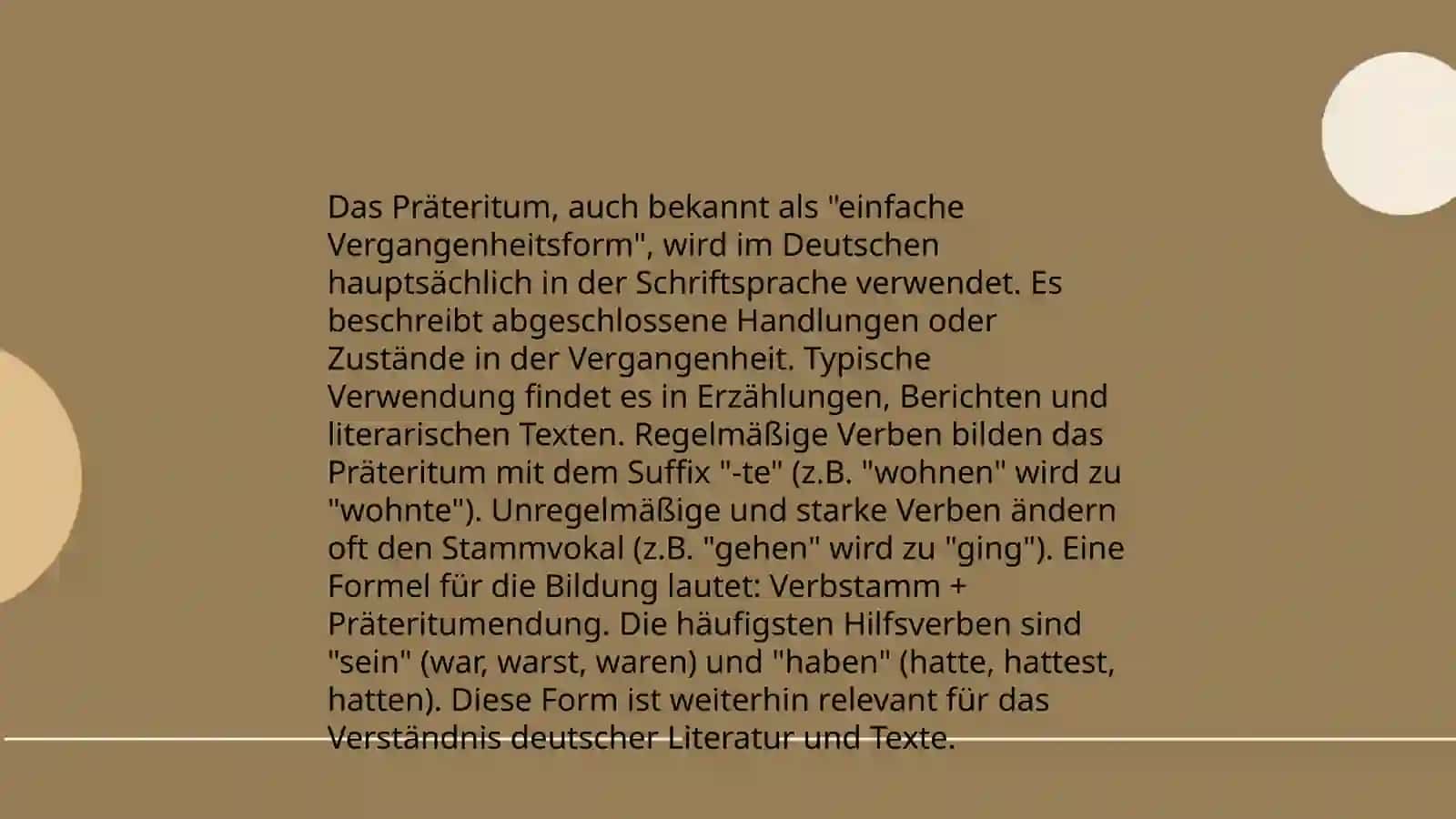 Zeitformen im Deutschen 4