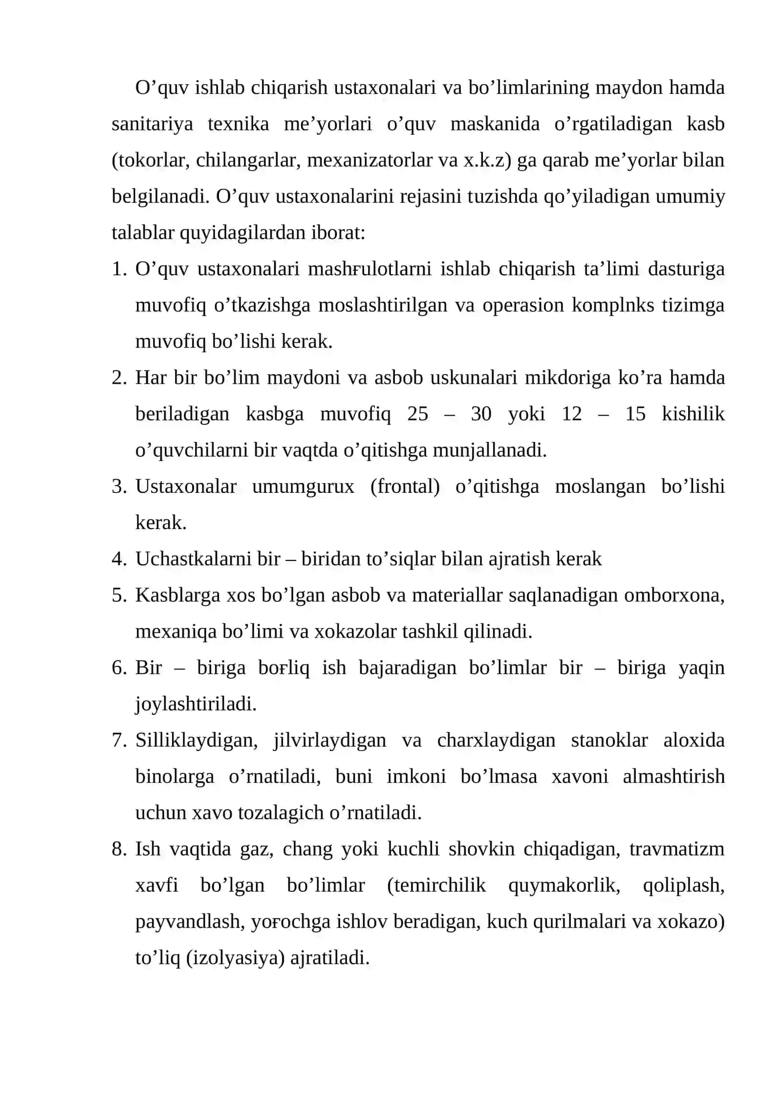 Kasb-hunar, mutaxassislik,malaka, malaka kasblarining guruhlanishi 4