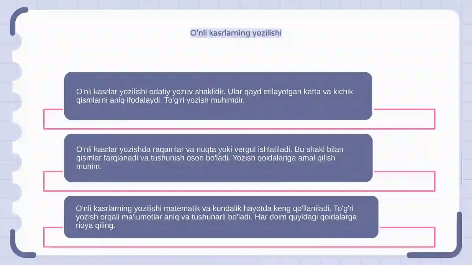 O'nli kasrlar 4
