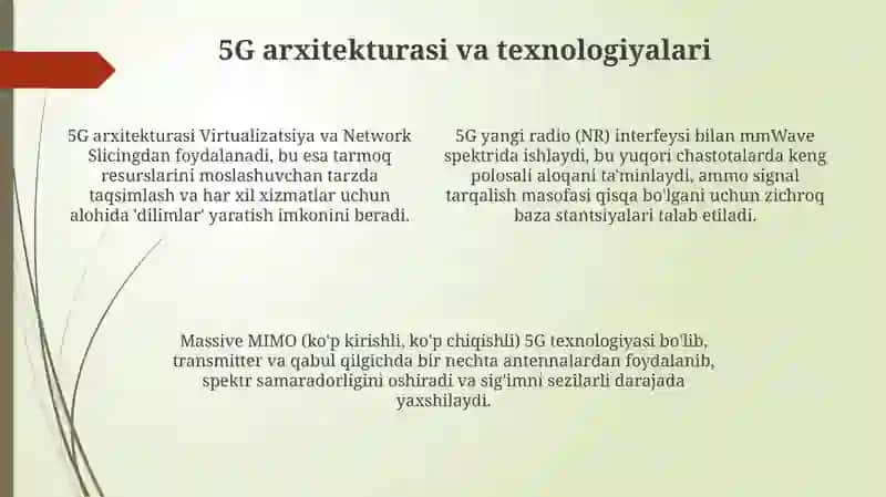 5G tarmog'i 4