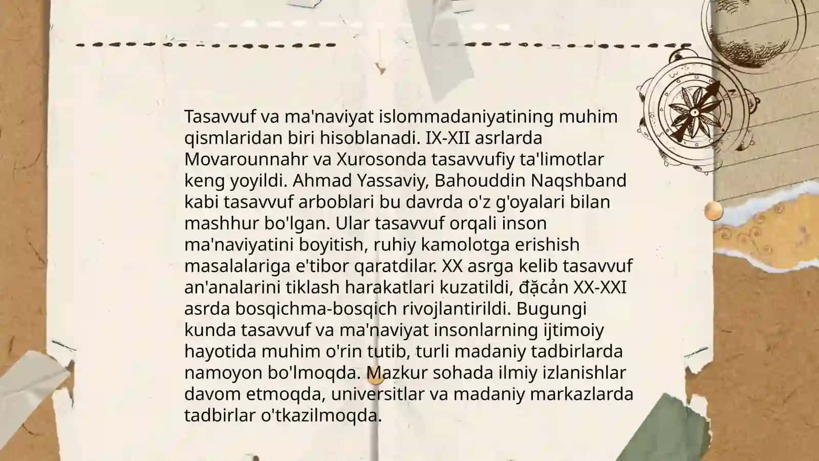 Ilk Oʻrta asrlarda markaziy Osiyoda manaviy tarbiya masalalari 4