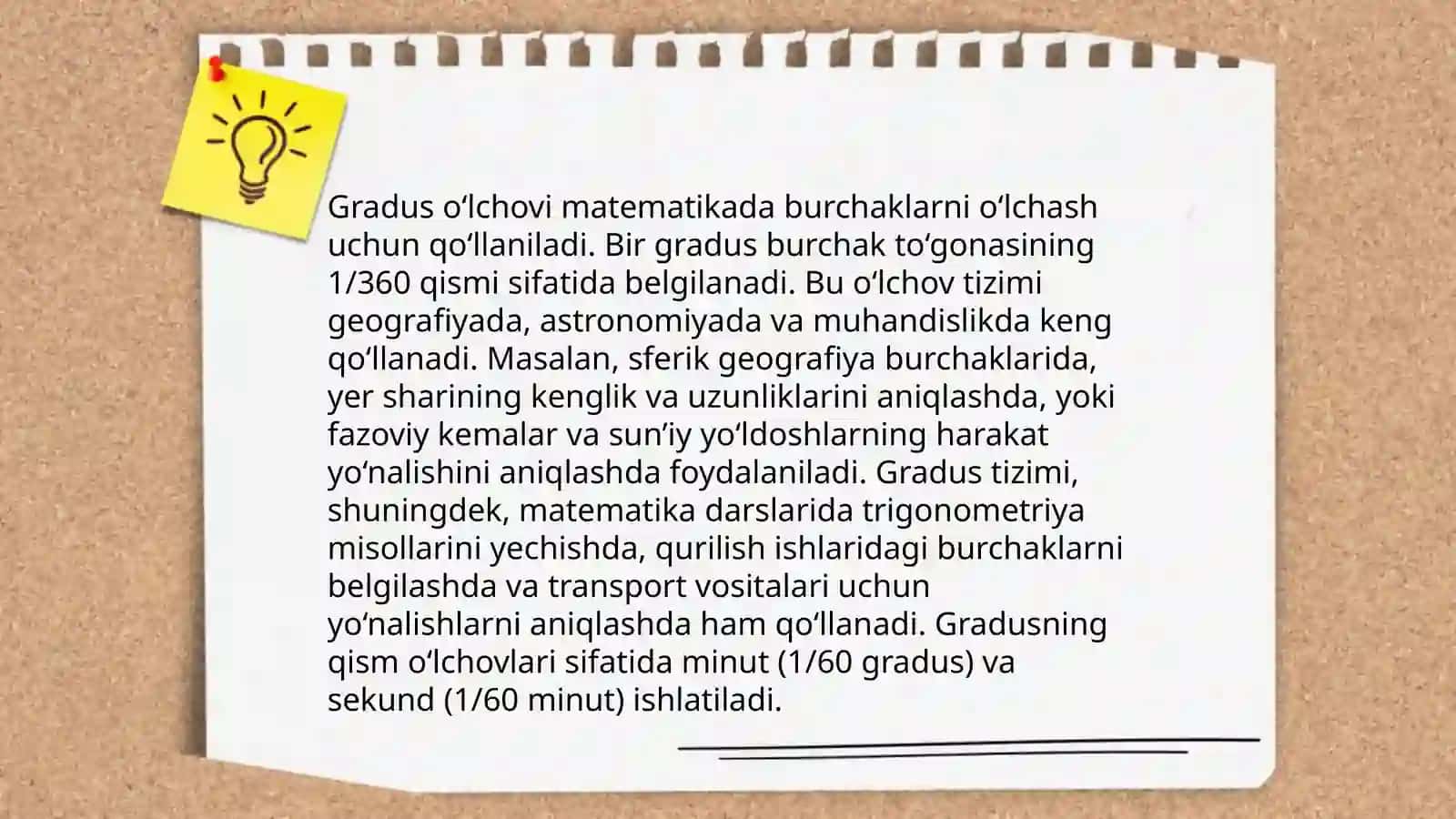 Burchak o‘lchovlari turlari 4