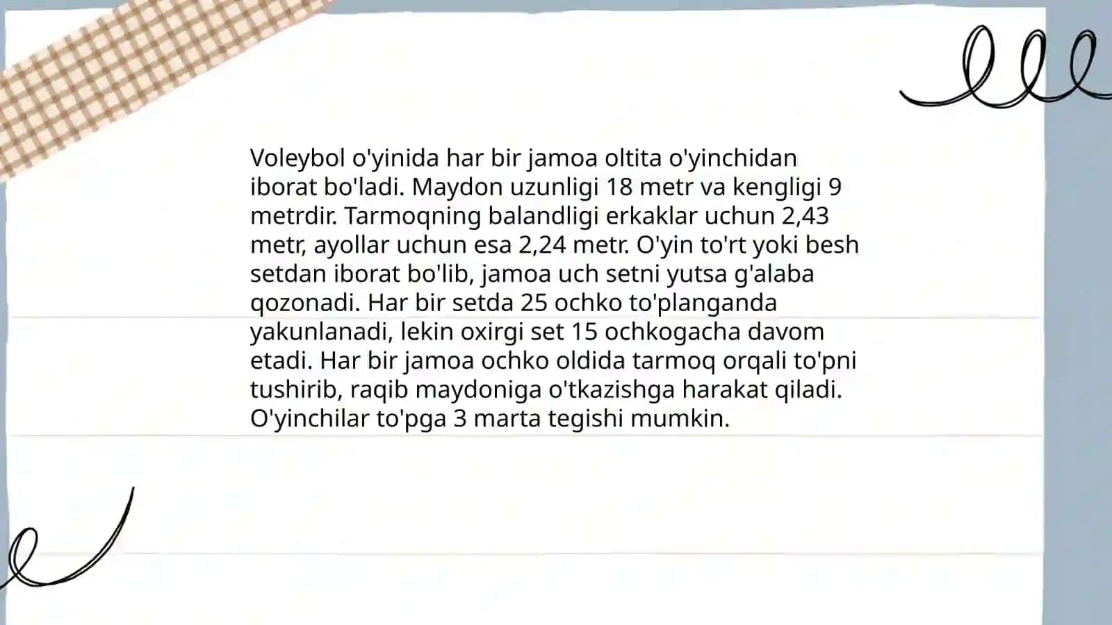 Sport oyinlar valeboll 4