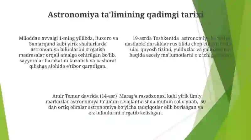 Astronomiya ta'limi metodikasi 4