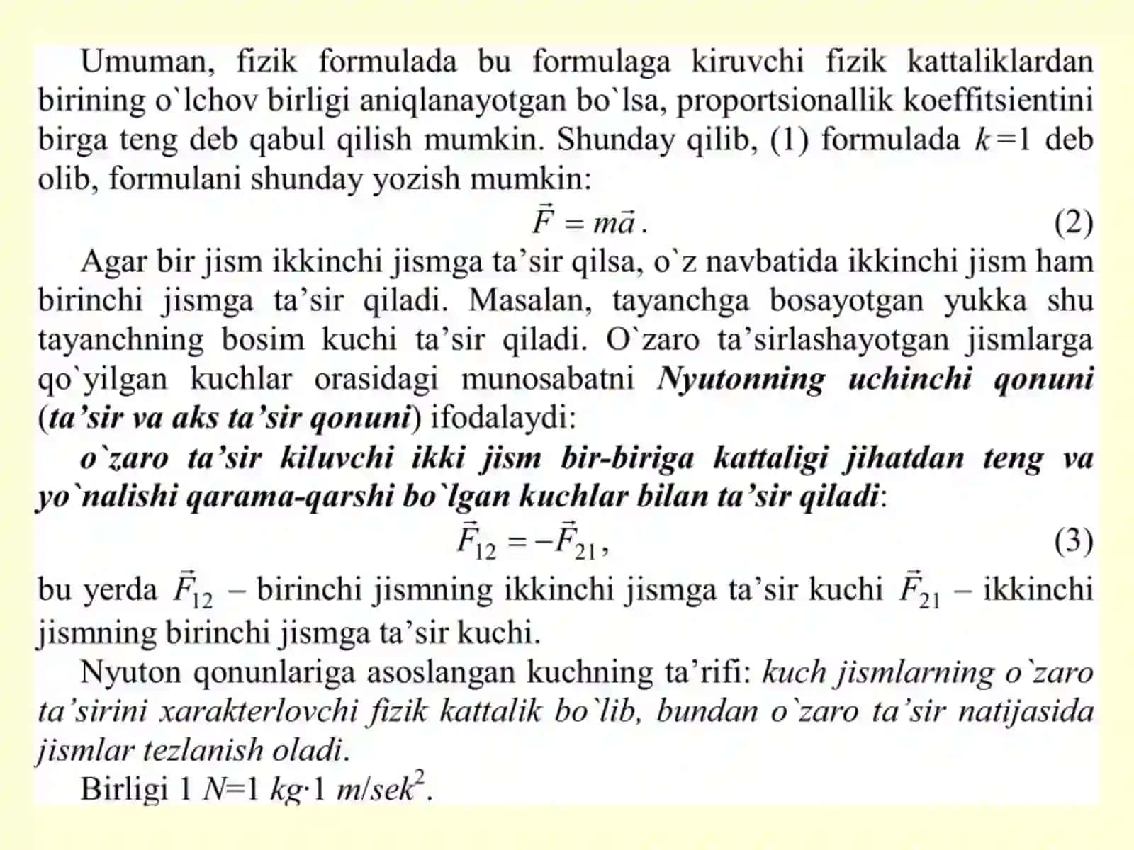 Dinamikaning asоsiy qоnunlari 4