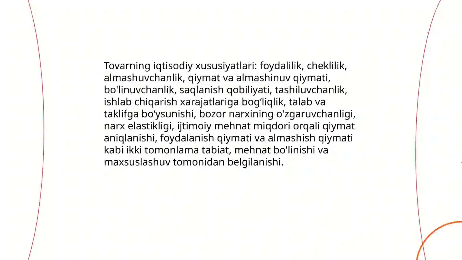 Tovar va uning xususiyatari 4