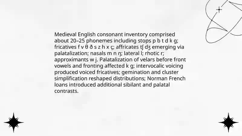 The phonetic structure of the Middle ages 4