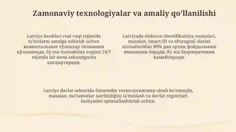 Latviya: Raqamli moliya tizimi 4