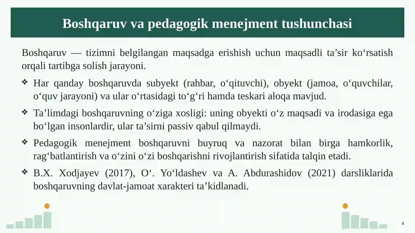 Ta’lim jarayonida boshqaruv usullari 4