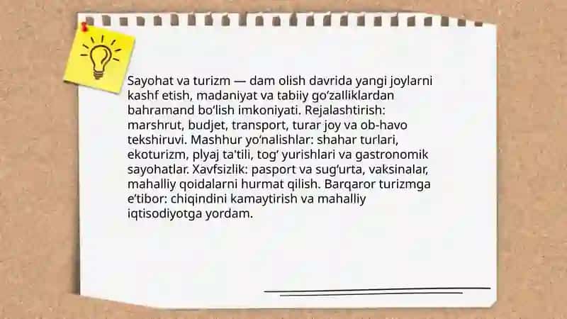 Dam olish vaqti 4