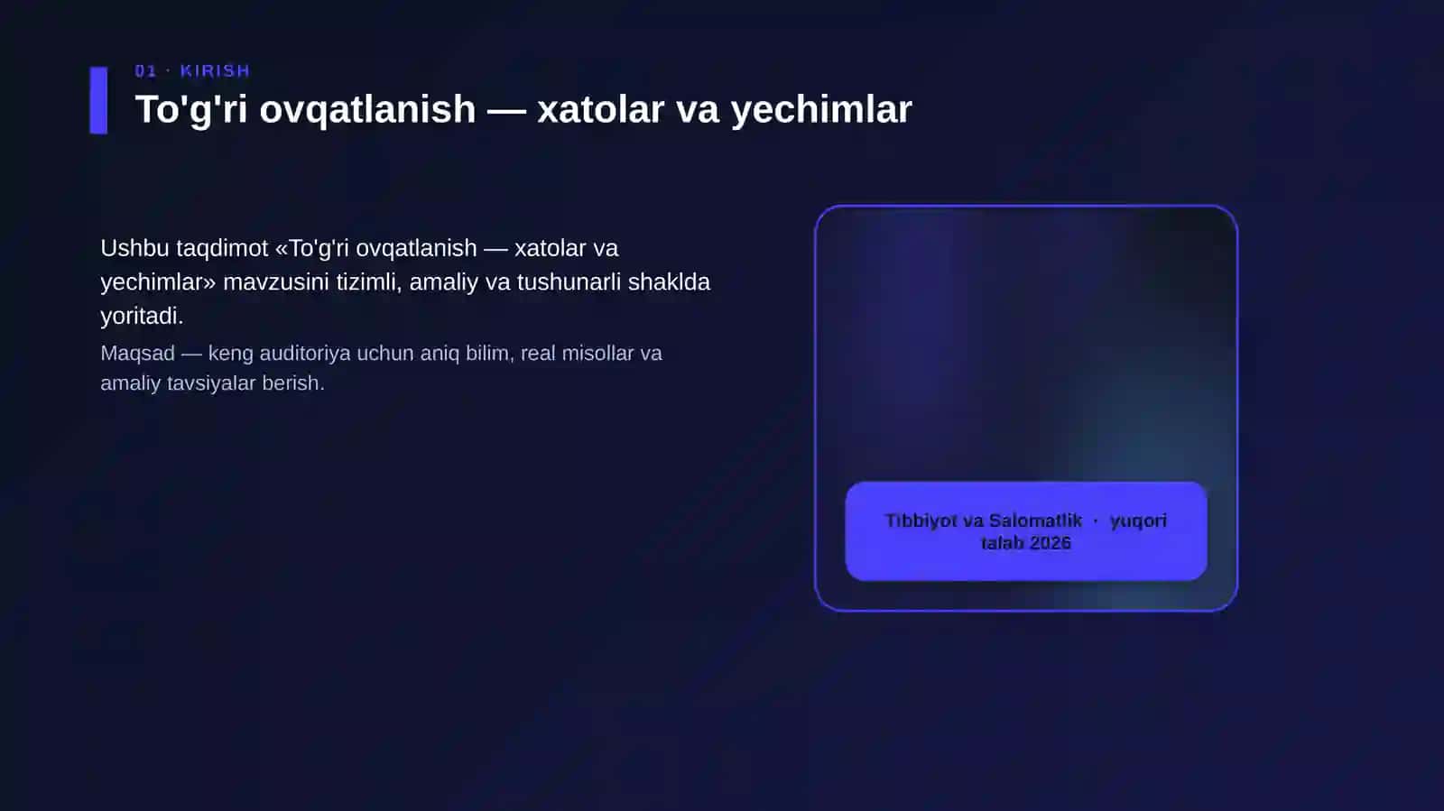 To'g'ri ovqatlanish — xatolar va yechimlar 4