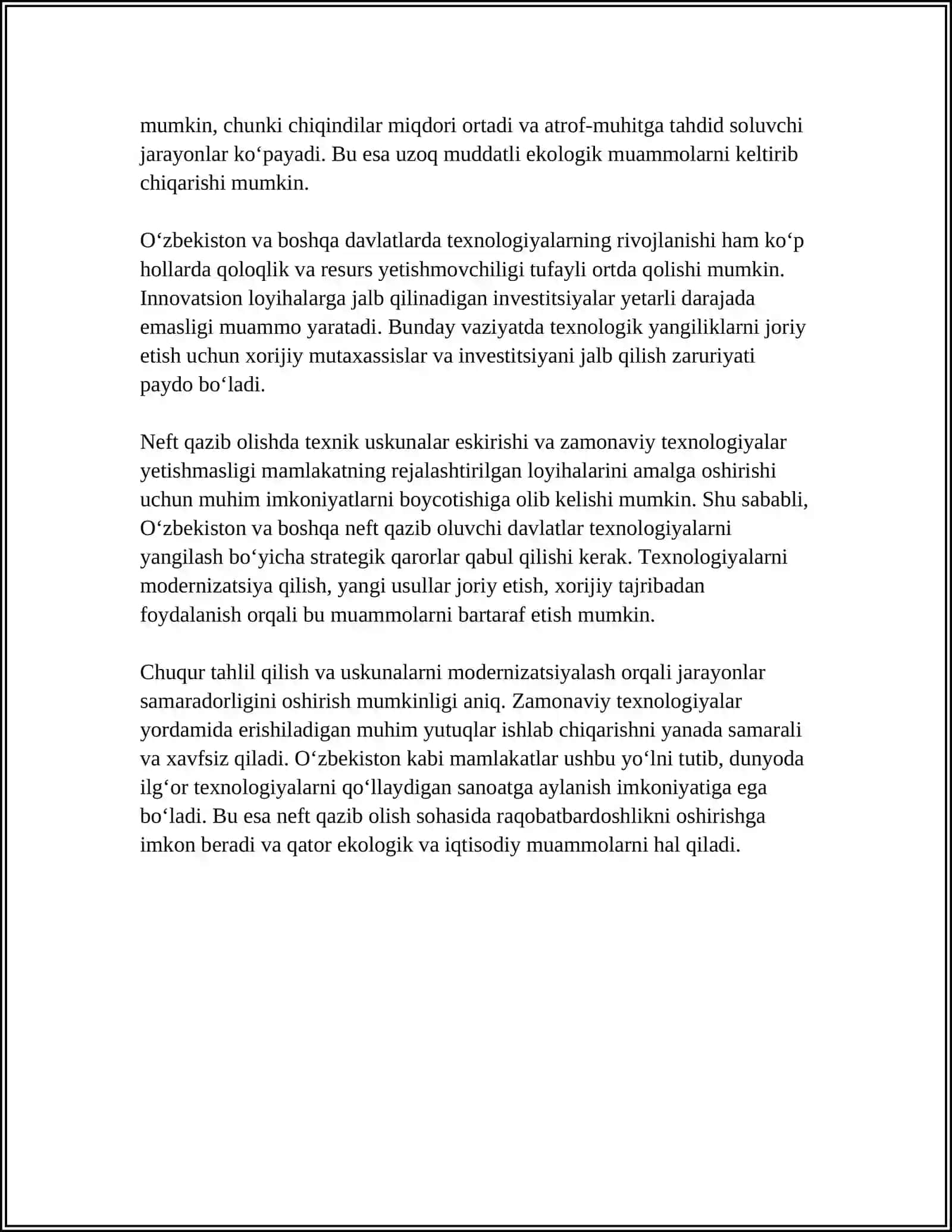 NEFT QAZIB OLISHDA MUAMMOLAR 4