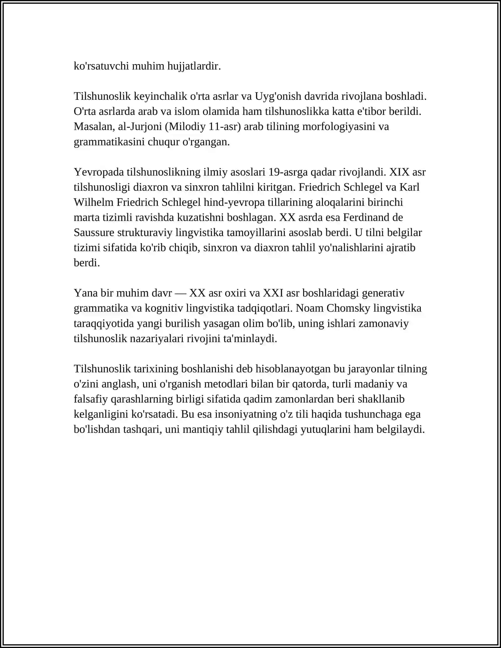 Tilshunoslik Tarixi 4