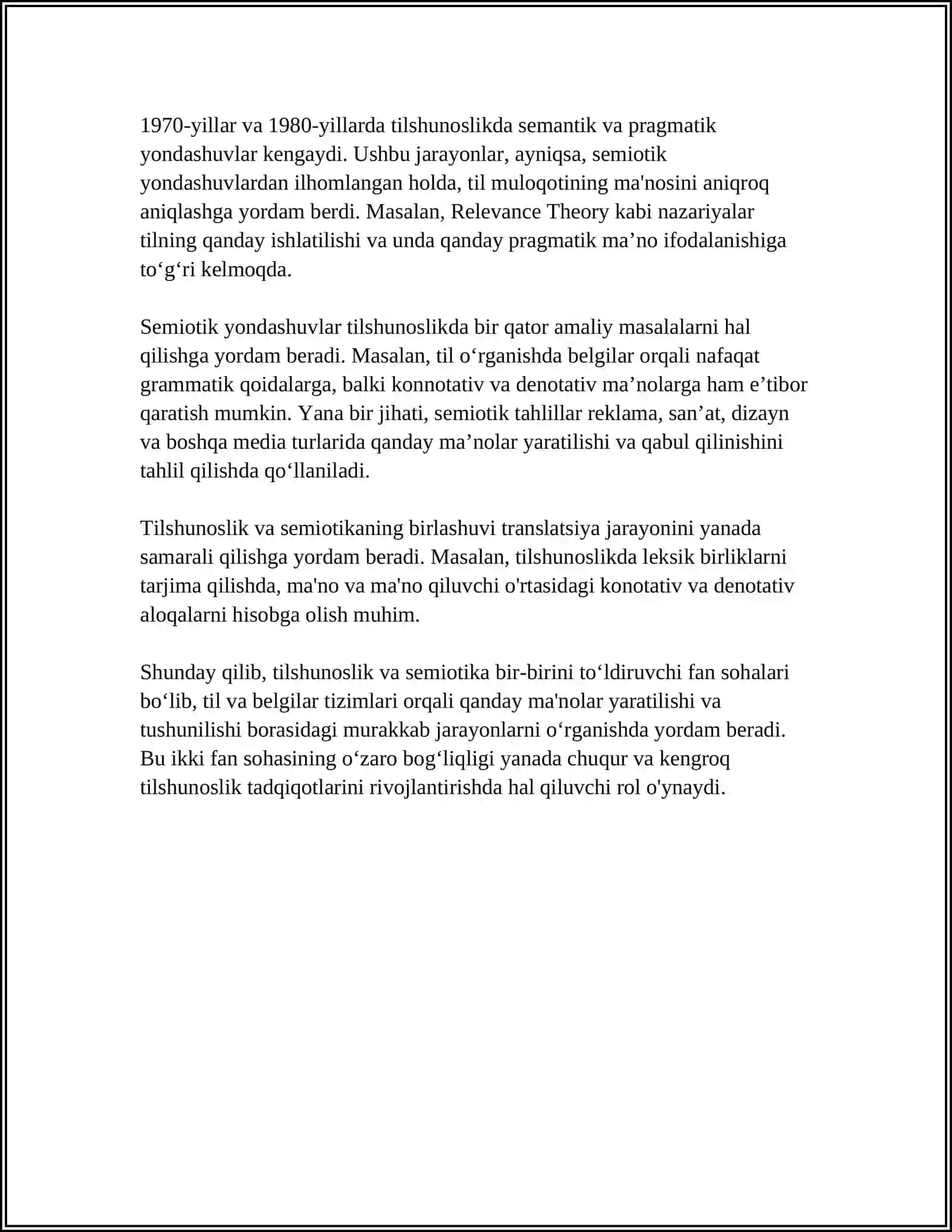 TILSHUNOSLIK VA SEMIOTIKA 4