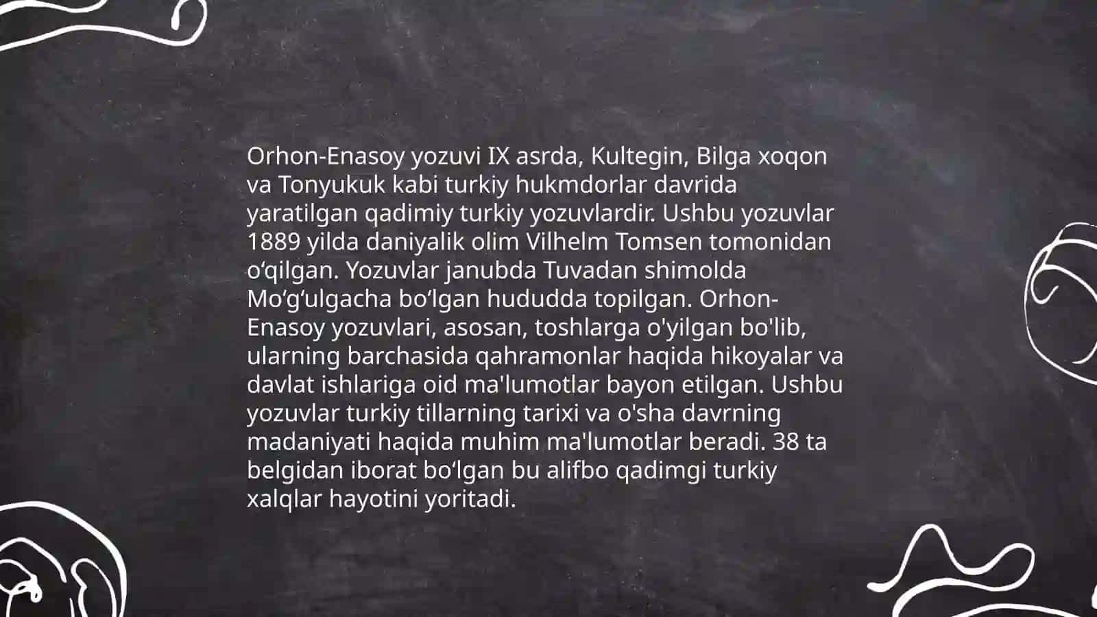 Grafika: O'zbek yozuvi tarixi 4
