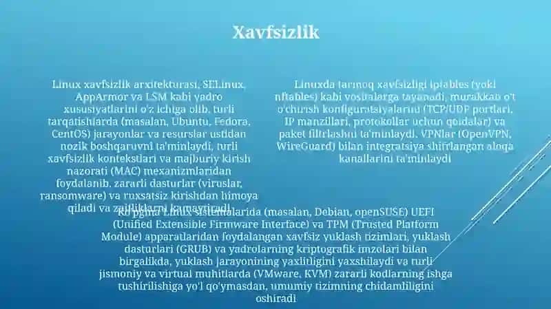 Linux operatsion tizimi 4