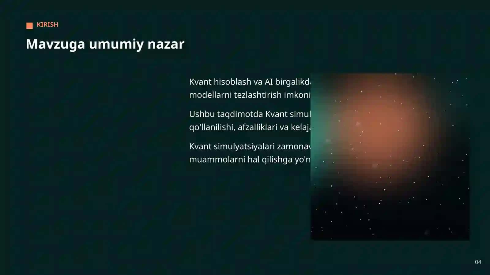 KVANT HISOBLASH VA AI 4