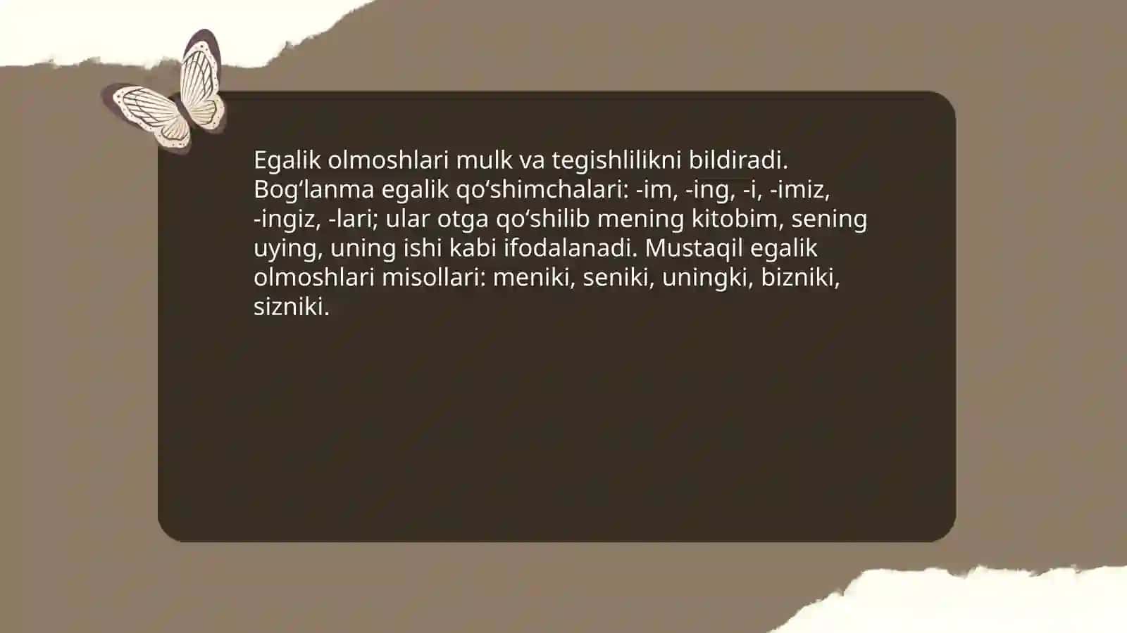Olmosh soʻz turkumi 4