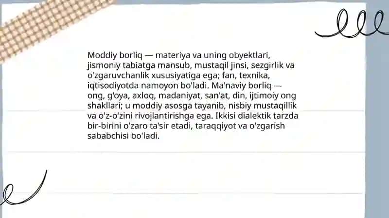 Borliq va uning asosiy shakllari 4