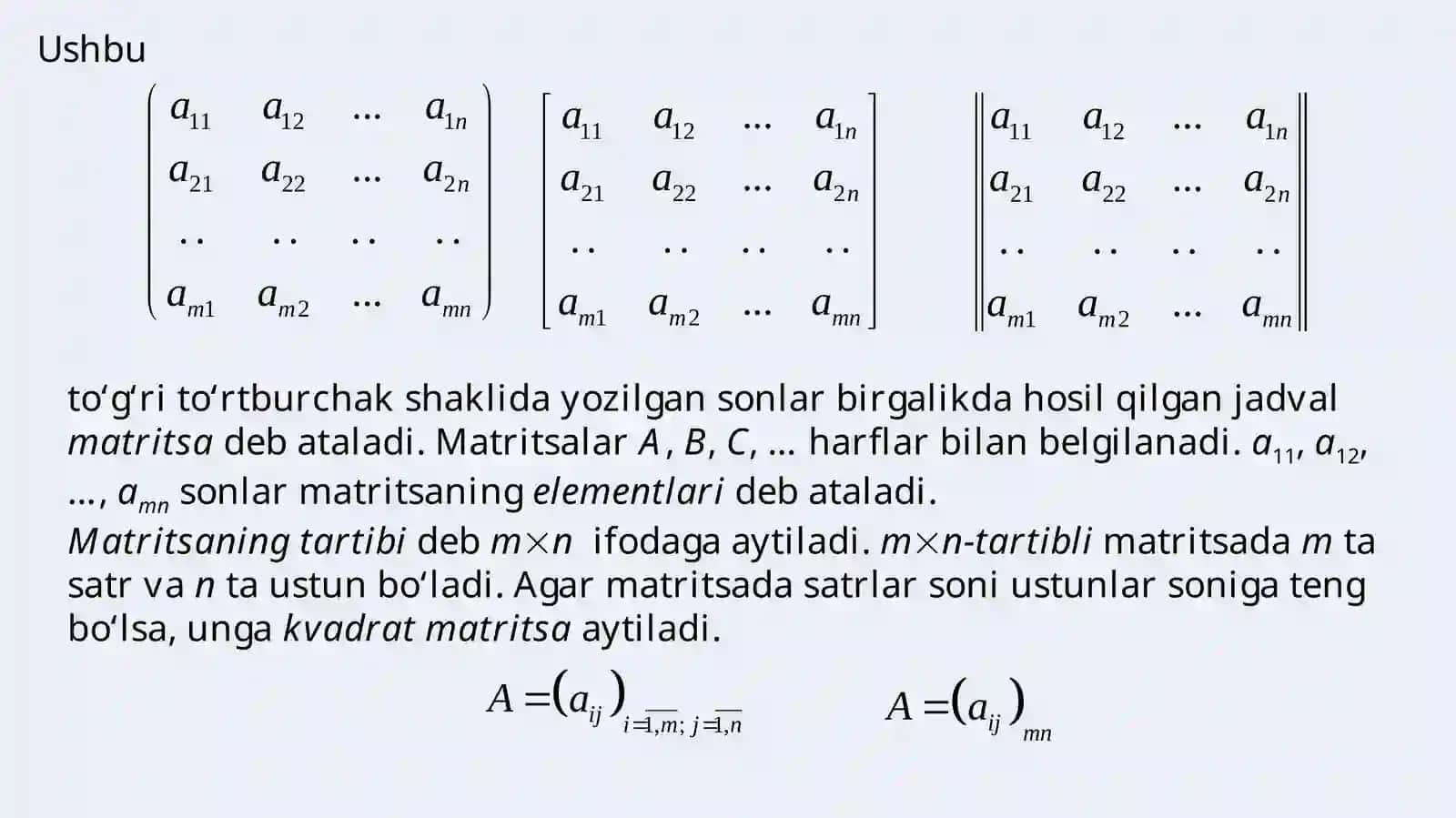Matritsalar 4