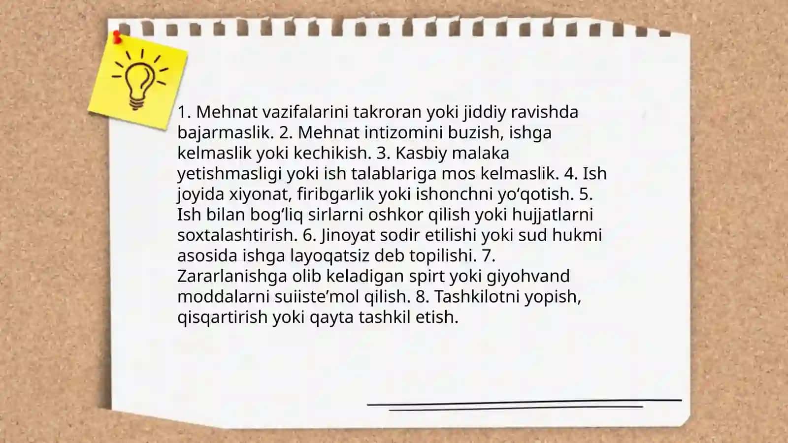 Mehnat sharnomasini bekor qilish va uning asoslari 4