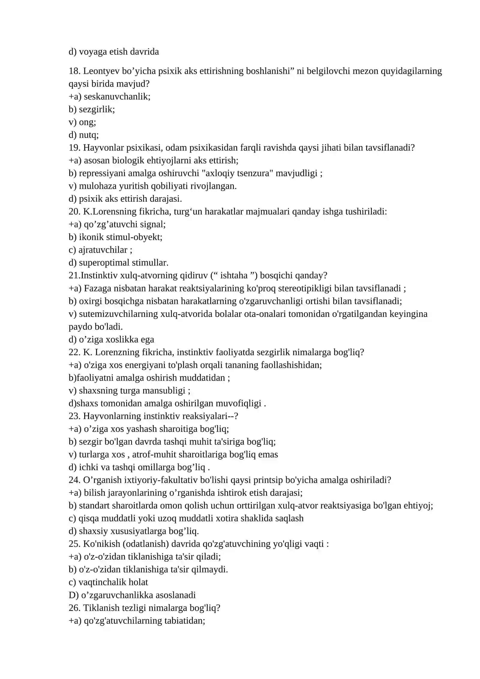 Psixologiyadan test 4