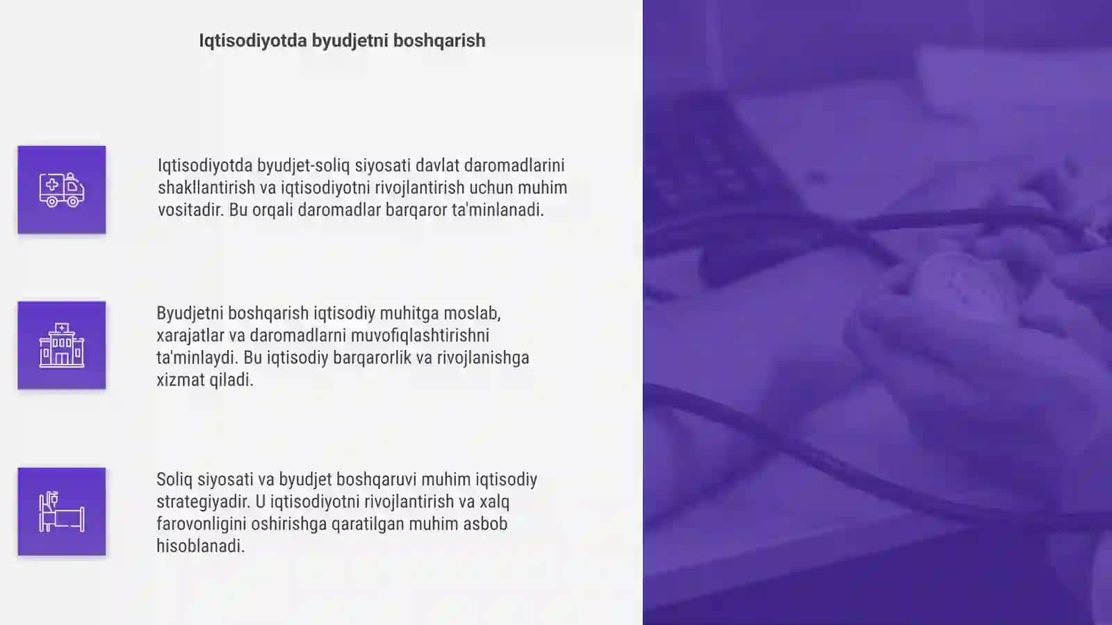 Iqtisodiyotda byudjet-soliq siyosati 4