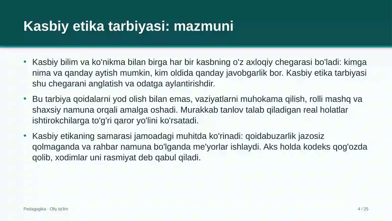 Bog'dorchilikda kasbiy etika tarbiyasi 4