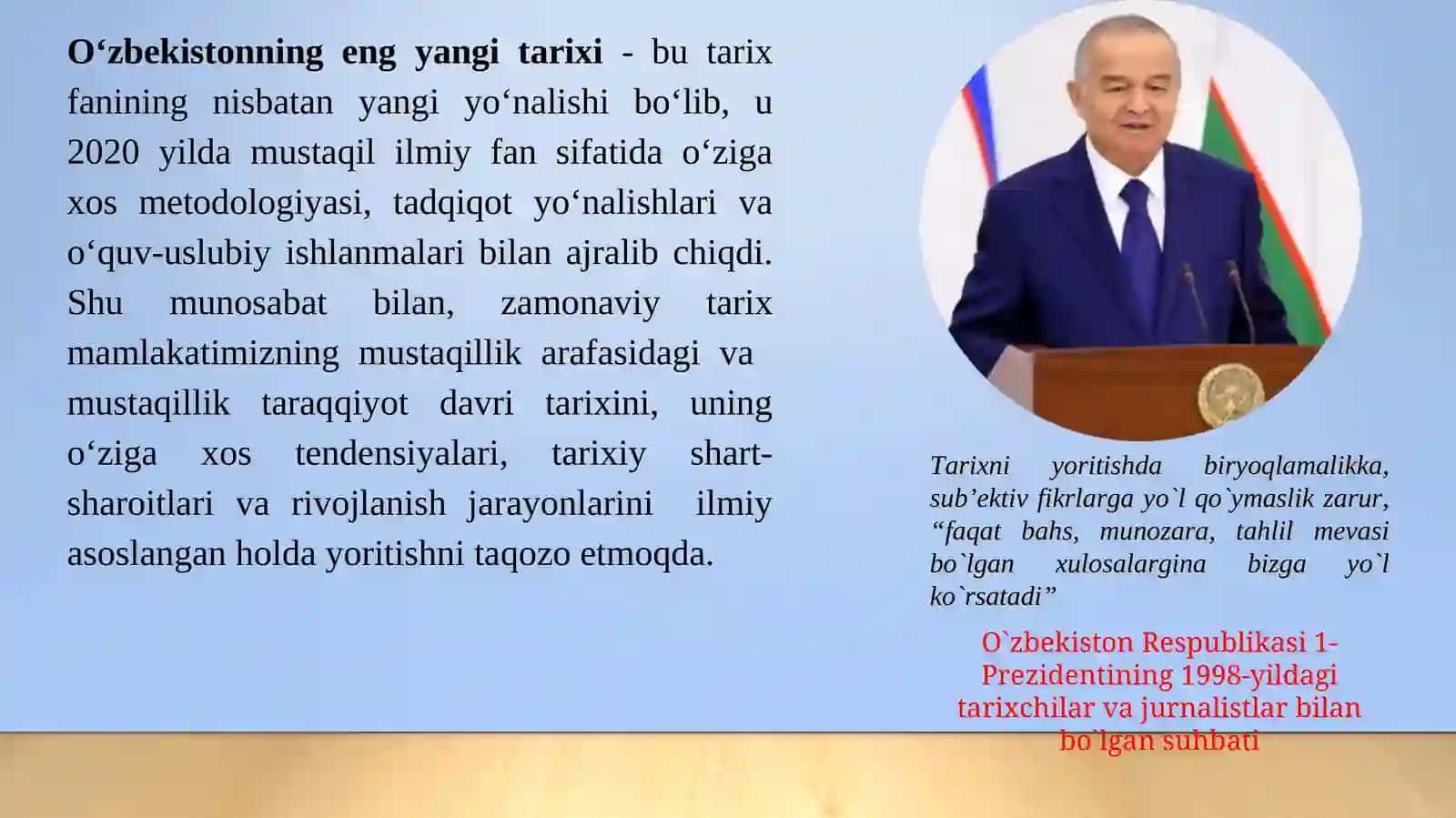 O‘zbekistonning eng yangi tarixi 4