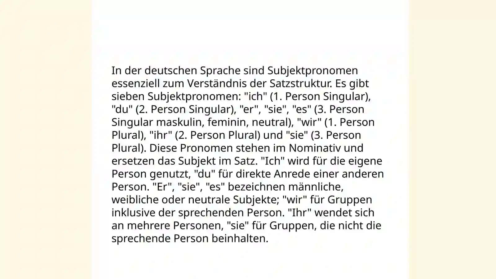 Personalpronomen 4