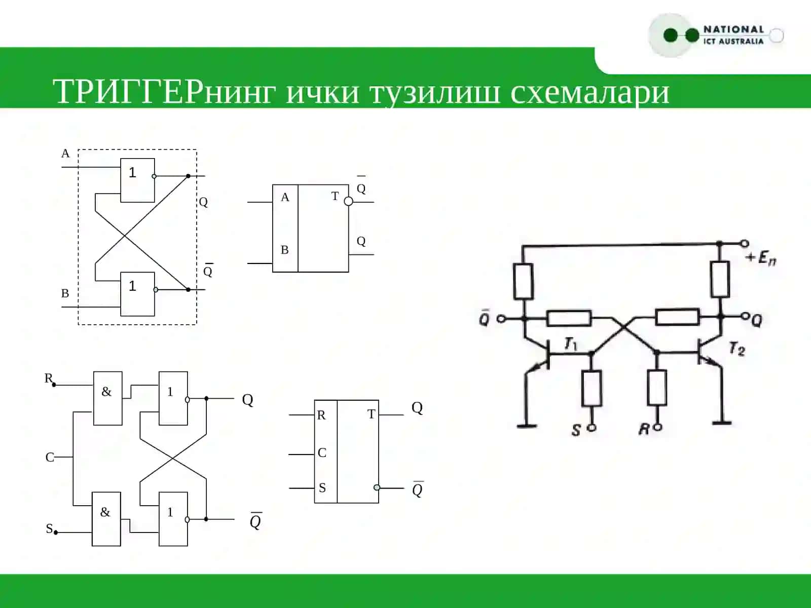 Триггер-хотира элементи 4