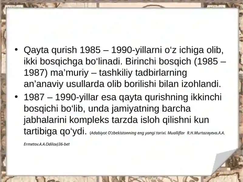 qayta qurish siyosati 4