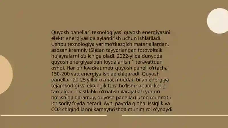 Quyosh elektr stansiyasi 4