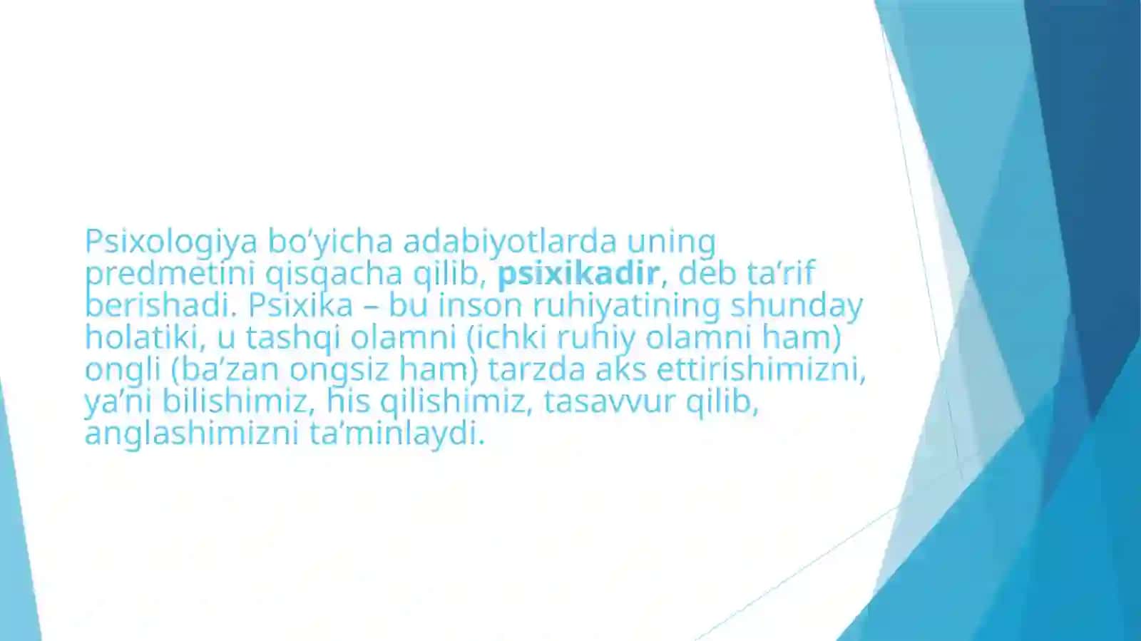 Psixologiya va uning moddiy asoslari 4
