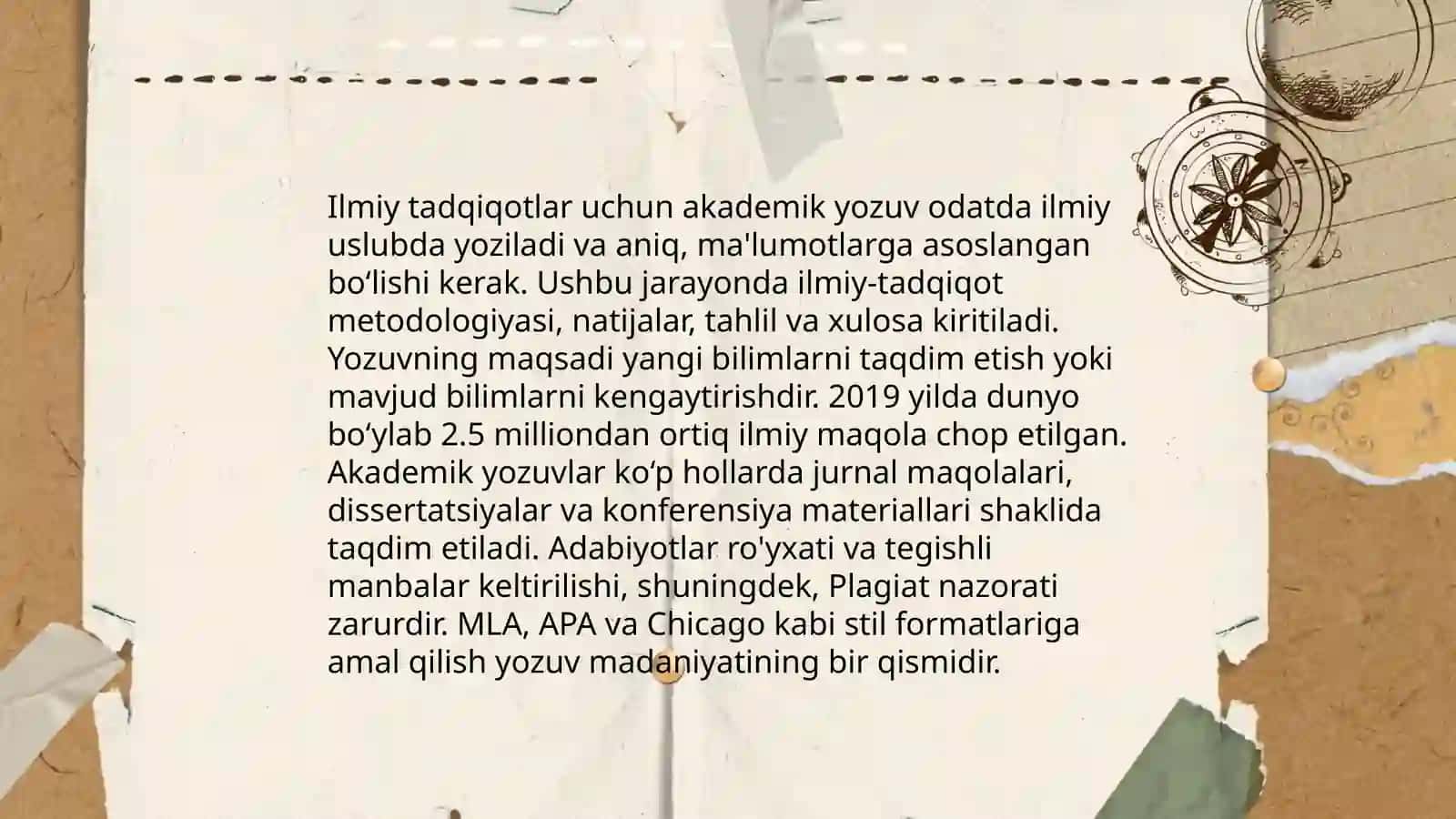 Akademik yozuv fani haqida tushuncha.Ilmiy tadqiqot metodologiyasi.Ilmiy tadqiqot metodlari 4