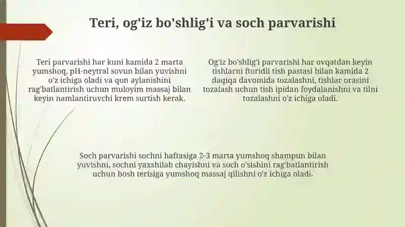 Xirurgik bemorlarni parvarish qilish asoslari.Bemor gigienasi 4
