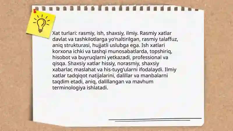 Xat va ularning turlarini tahlil qilish 4