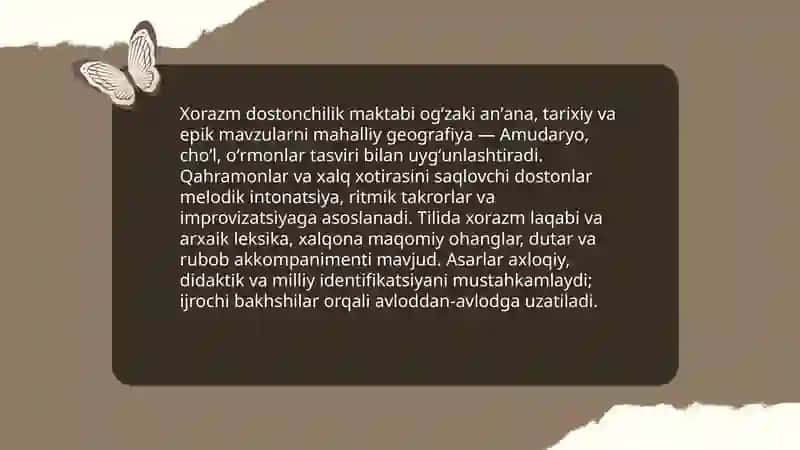 Oʻzbek dostonchilik maktablari va an'analari 4