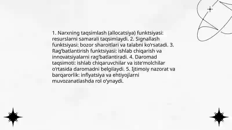 Narxning mohiyati va shakllanishi 4